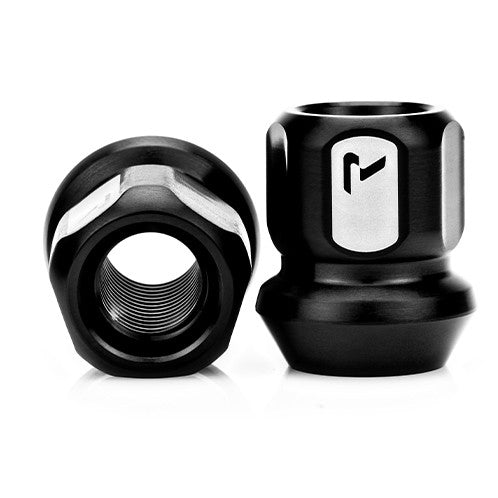 RACESENG チタンラグナット・ホイールナット:ショート貫通タイプ:TNS-1 LUG NUT - BRUSHED BLACK:ブラッシュブラック:20個セット