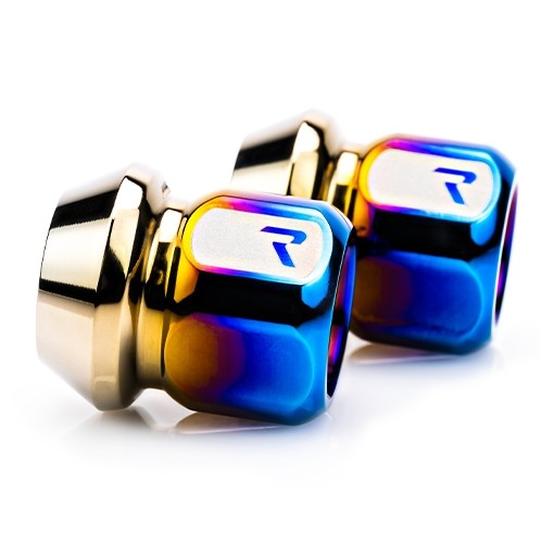 RACESENG チタンラグナット・ホイールナット:ショート貫通タイプ:TNS-1 LUG NUT - SPITFIRE:チタンカラー:20個セット
