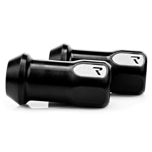 RACESENG チタンナット・ホイールナット:ロング貫通タイプ:TNS-2 LUG NUT - BRUSHED BLACK:ロングタイプ:ブラッシュブラック:20個セット