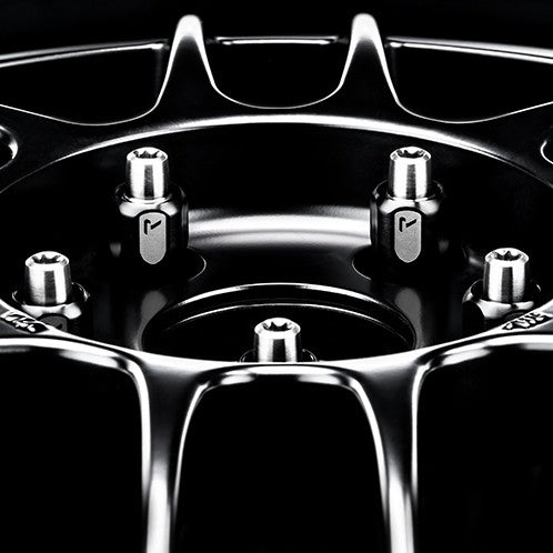 RACESENG チタンナット・ホイールナット:ロング貫通タイプ:TNS-2 LUG NUT - BRUSHED BLACK:ロングタイプ:ブラッシュブラック:20個セット