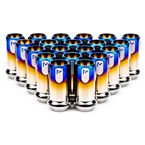 RACESENG チタンラグナット・ホイールナット:ロング貫通タイプ:TNS-2 LUG NUT - SPITFIRE:ロングタイプ:チタンカラー:20個セット