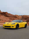 CHEVROLET コルベット C6 ワイドボディ に APEX VS-5RS F:19x10.5J ET36 / R:19x12.5J ET55 Satin Black を装着 3