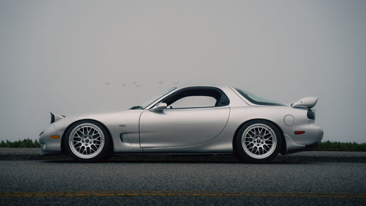MAZDA RX-7 FD APEX ML-10RT 18インチ Machined Lip Race Silver 装着例
