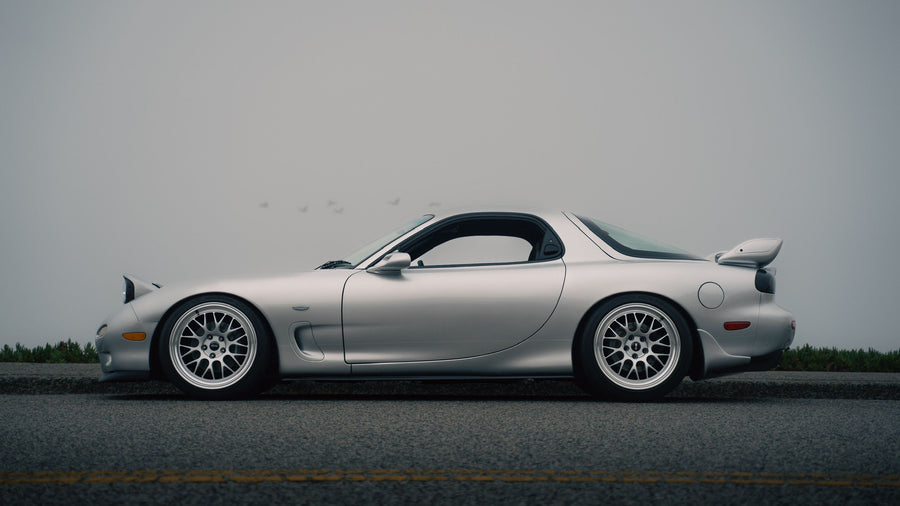 MAZDA RX-7 FD APEX ML-10RT 18インチ Machined Lip Race Silver 装着例
