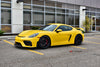 PORSCHE 718 ケイマン GT4 に APEX SM-10 19x9J ET50 / 19x10.5J ET44 サテンブラックを装着