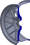 APEX ML-7RT 19x12" ET63 5x130mm | Porsche 911/Boxster/Cayman/Cayenne - フロントプロファイル