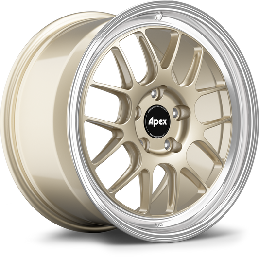 APEX ML-7RT 18x9.5" ET22 5x120mm | BMW 1/2/3/4/5/Mシリーズ (F8x/F3x) - マシンドリップ モータースポーツゴールド