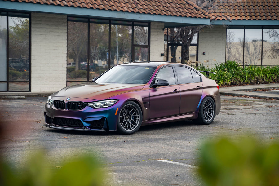 BMW M3 F80 に APEX ARC-8 F:18x10J ET25 / R:18x11J ET44 を装着