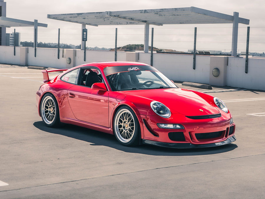 PORSCHE 911 997 APEX ML-10RT 19インチ Machined Lip Gloss Motorsport Gold 装着例