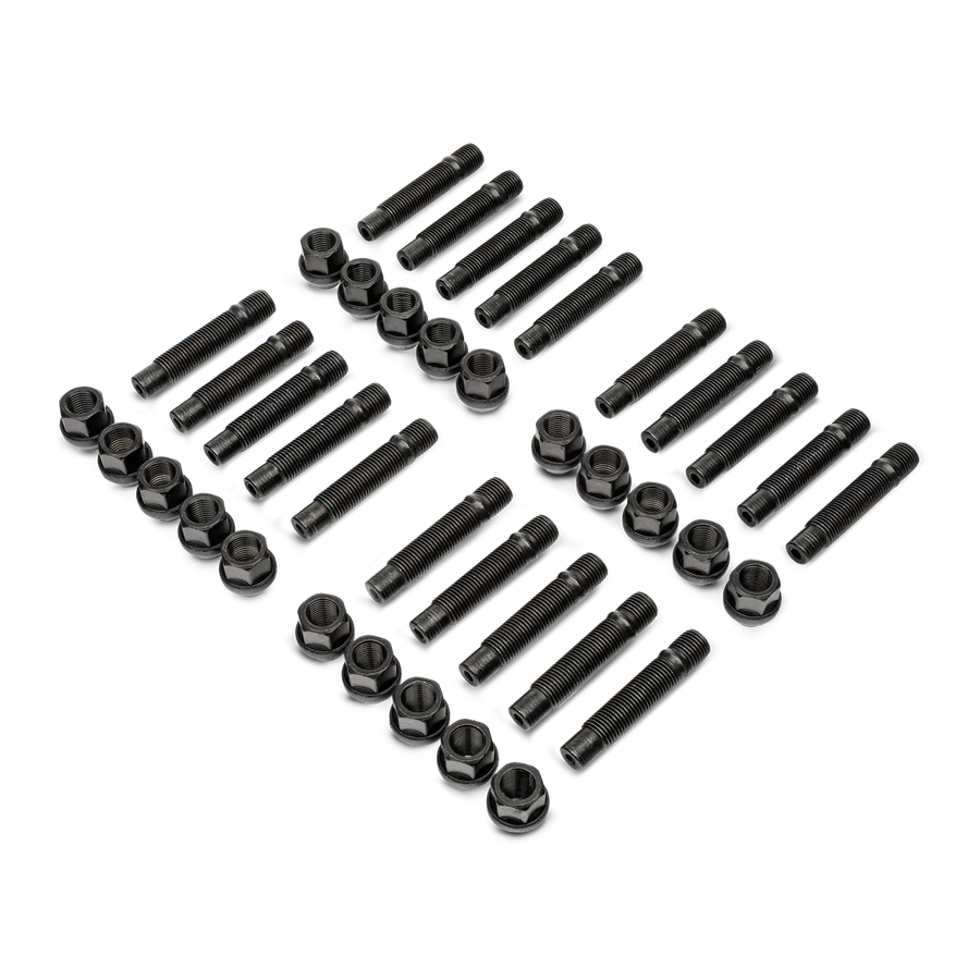 APEX：GRスープラ用ホイールスタッドキット：M14x1.25mm：75mm/90mm：ブラックナット/シルバーナット