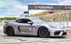 APEX SM-10 装着の PORSCHE 718 ケイマン GT4 ホイールアップ
