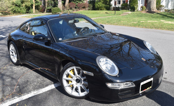 PORSCHE 911 997 カレラS・GT3 に APEX SM-10 18x9J ET46 / 18x11J ET60 Race Silver を装着