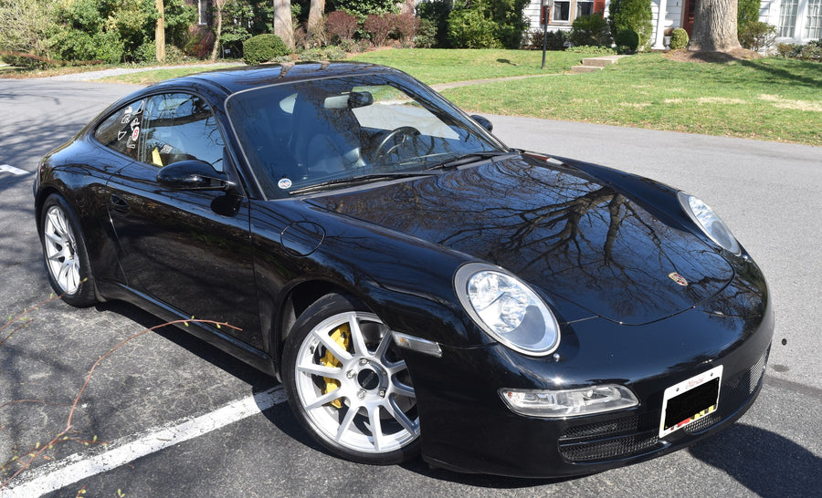 PORSCHE 911 997 カレラS・GT3 に APEX SM-10 18x9J ET46 / 18x11J ET60 Race Silver を装着
