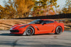 CHEVROLET コルベット C7 ワイドボディ に APEX SM-10RS F:18x12J ET46 / R:18x13J ET56 Satin Black を装着