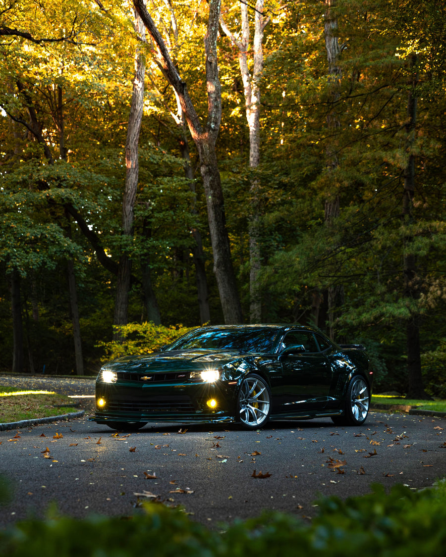 CHEVROLET カマロ 5th Gen に APEX VS-5RS F:20x10.5J ET15 / R:20x11.5J ET42 Brushed Clear を装着