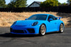 PORSCHE 911 991.2 GT3 に APEX ML-10RT 19x9.5J ET48 / 19x12J ET46 Machined Lip Gloss Motorsport Gold を装着