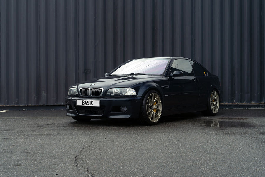 BMW M3 E46 に APEX VS-5RS F:19x8.5J ET35 / R:19x9.5J ET22 を装着