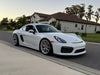 PORSCHE 981 ケイマン S に APEX VS-5RS 19x9J ET50 / 19x11J ET45 ブラッシュドクリアを装着