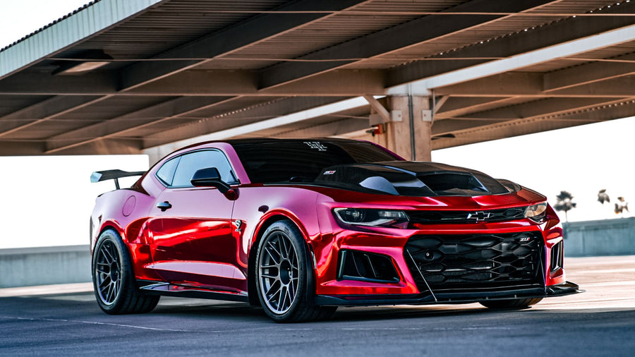 CHEVROLET カマロ 6th Gen ZL1 に APEX ARC-8 F:19x11J ET11 / R:19x12J ET41 Anthracite を装着