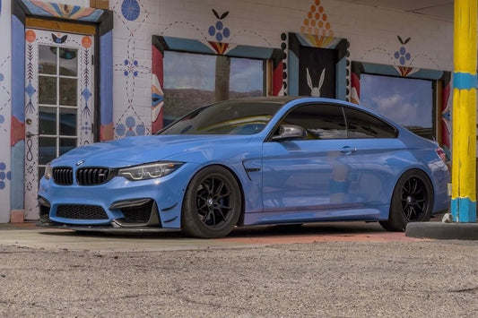 BMW M4 F82 F83 FL-5 Satin Black F:18x9.5" ET22 / R:18x11" ET44 4本セット 2
