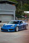 APEX VS-5RE レースシルバー 装着例 PORSCHE 981 ケイマン GT4