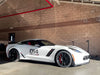 CHEVROLET コルベット C7 ワイドボディ に APEX SM-10 F:19x11J ET38 / R:19x12.5J ET55 Satin Black を装着 3