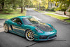 APEX VS-5RS モータースポーツゴールド 装着例 PORSCHE 981 ケイマン GTS サイドビュー