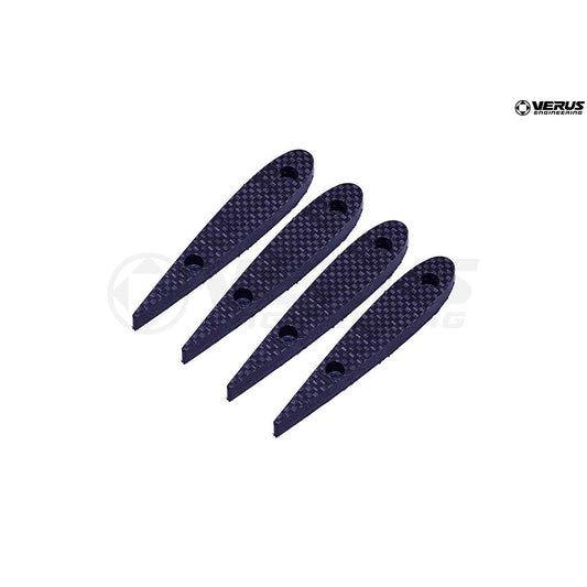 VERUS ENGINEERING(ヴェルスエンジニアリング)A0281A：Shelby GT350：カーボンポリウィーブスプリッターグリンドキット