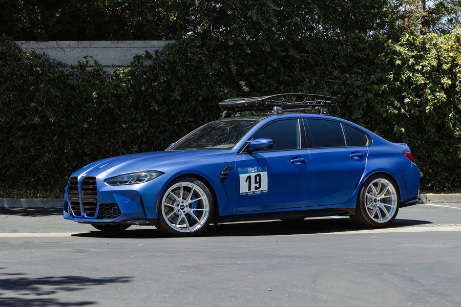 BMW M3 G80 に APEX VS-5RS F:20x10J ET8 / R:20x11J ET18 を装着