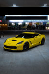 CHEVROLET コルベット C7 ワイドボディ に APEX SM-10 F:19x10J ET32 / R:19x12.5J ET55 Satin Black を装着