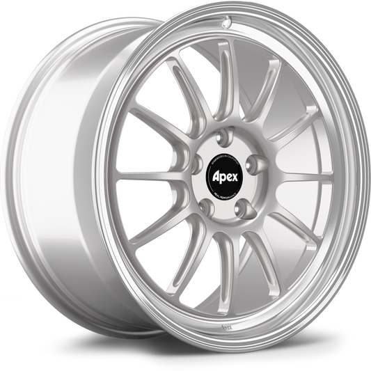 APEX SL-12RT 19x12" ET50 5x120mm | BMW 1/2/3/4/5/Mシリーズ (F8x/F3x) - マシンドリップ レースシルバー