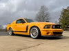 FORD マスタング S197 に APEX ML-10RT F:19x10J ET40 / R:19x11J ET52 Machined Lip Gloss Motorsport Gold を装着 4