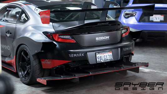 SAYBER DESIGN TOYOTA GR86 SUPER GT SWAN NECK WING 1778mm (ZN8)：GTウイング