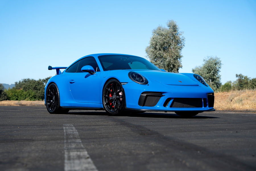 PORSCHE 911 991.1・991.2 GT3 に APEX VS-5RE 19x9.5J ET50 / 19x12J ET46 Satin Black を装着