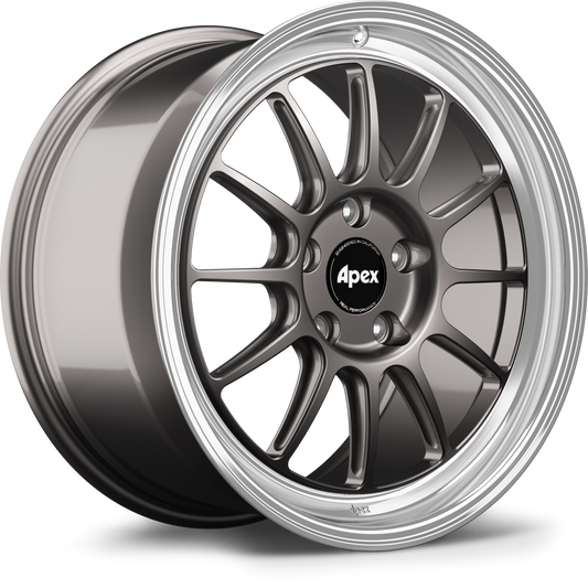 APEX SL-12RT 18x9" ET30 5x120mm | BMW 5/6/7/8シリーズ、Cadillac、Chevrolet Camaro - マシンドリップ アンスラサイト