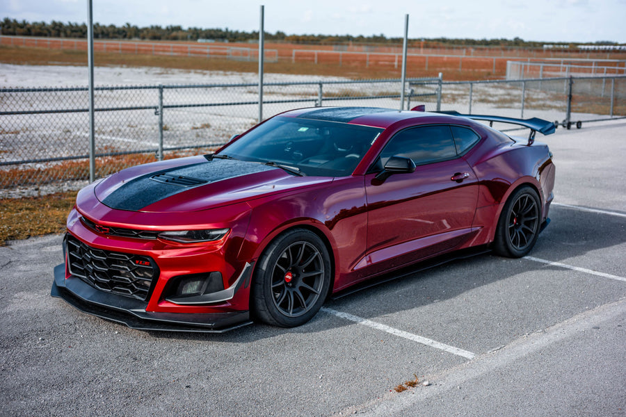 CHEVROLET カマロ 6th Gen に APEX SM-10 18x11J ET35 Satin Black を装着
