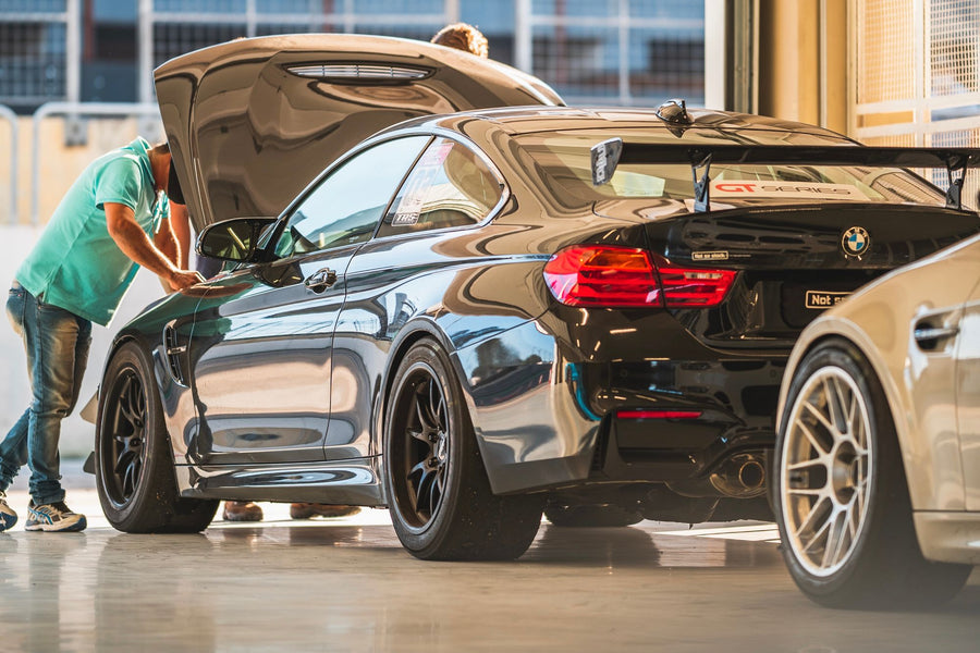 BMW M4 F82 F83 FL-5 Satin Black 18x10" ET25 4本セット 1