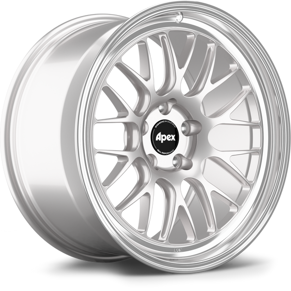 APEX ML-10RT Machined Lip Race Silver ホイール単体