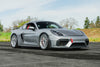 PORSCHE 718 ケイマン GT4 に APEX ML-10RT 19x9J ET50 / 19x10.5J ET44 マシンドリップ レースシルバーを装着