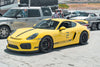 APEX SM-10 装着の PORSCHE 981 ケイマン GT4 ホイールアップ