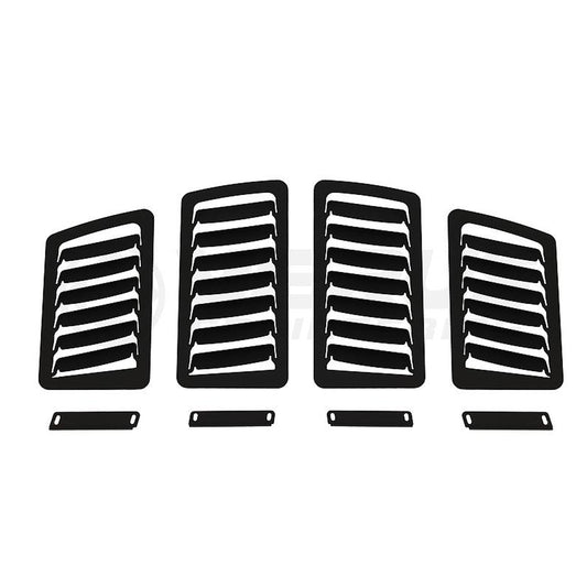 VERUS ENGINEERING(ヴェルスエンジニアリング)A0065A：TOYOTA 86(ZN6) SUBARU BRZ(ZC6)：ボンネットルーバーキット：左右セット：ブラックパウダーコート/無塗装