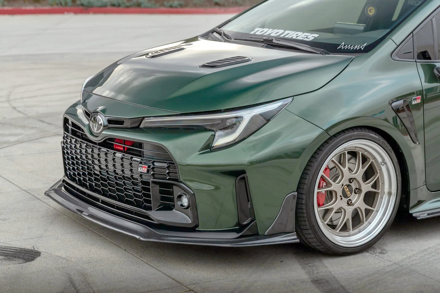SAYBER DESIGN GRカローラ Carbon Fiber Front Lip：カーボンフロントリップスポイラー：前期