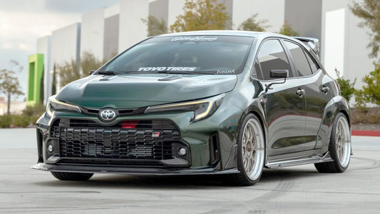 SAYBER DESIGN GRカローラ Carbon Fiber Front Lip：カーボンフロントリップスポイラー：前期