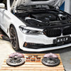 JBTブレーキキャリパーキット：BMW G31：8POT（Z8）+2ピース380mmスリットローター＋ブラケット＋パッド＋ブレーキホース：フロントフルセット：全9色