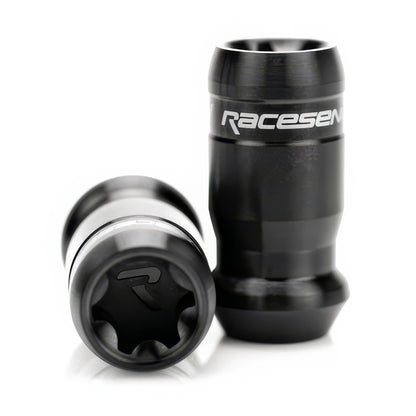 RACESENG（レーセング）TNR-1：チタンナットセット：ブラッシュブラック：M12x1.25mm：M12x1.5mm：M14x1.5：リジッド：20本セット