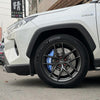 JBTブレーキキャリパーキット：TOYOTA RAV4 V：8POT（Z8）+2ピース380mmスリットローター＋ブラケット＋パッド＋ブレーキホース：フロントフルセット：全9色