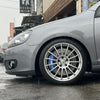 JBTブレーキキャリパーキット：VW Golf 5：4POT（SP4P）+2ピース355mmスリットローター＋ブラケット＋パッド＋ブレーキホース：フロントフルセット：全9色