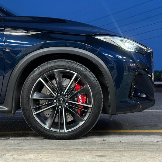 JBTブレーキキャリパーキット：INFINITI QX55：8POT（Z8）+2ピース400mmスリットローター＋ブラケット＋パッド＋ブレーキホース：フロントフルセット：全9色