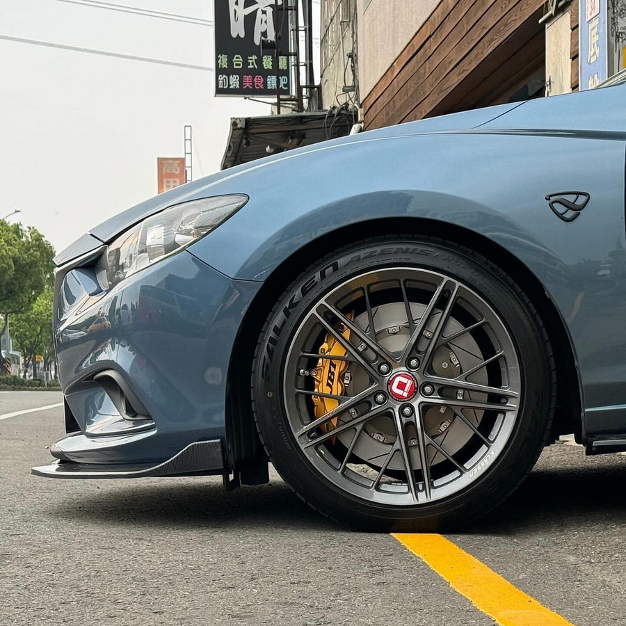 JBTブレーキキャリパーキット：MAZDA 6：4POT（SP4P）+2ピース380mmスリットローター＋ブラケット＋パッド＋ブレーキホース：フロントフルセット：全9色