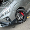 JBTブレーキキャリパーキット：MITSUBISHI Zinger：4POT（SP4P）+2ピース355mmスリットローター＋ブラケット＋パッド＋ブレーキホース：フロントフルセット：全9色